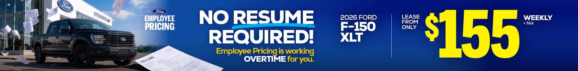 Ford F-150 employee Pricing